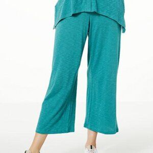 Colleen Lopez Black Wide Leg Pull On Casual Lounge Pants XS